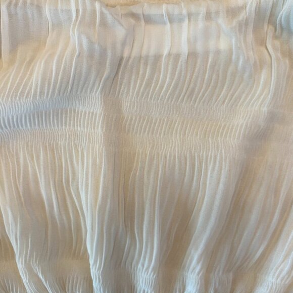 ASTR the Label Bohemian Ruched & Ruffled long sleeve cream blouse Extra-Small - Picture 6 of 6